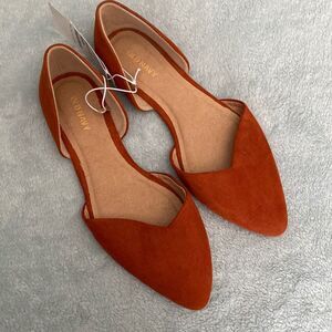 Old Navy water and stain repellent flats rust size 7